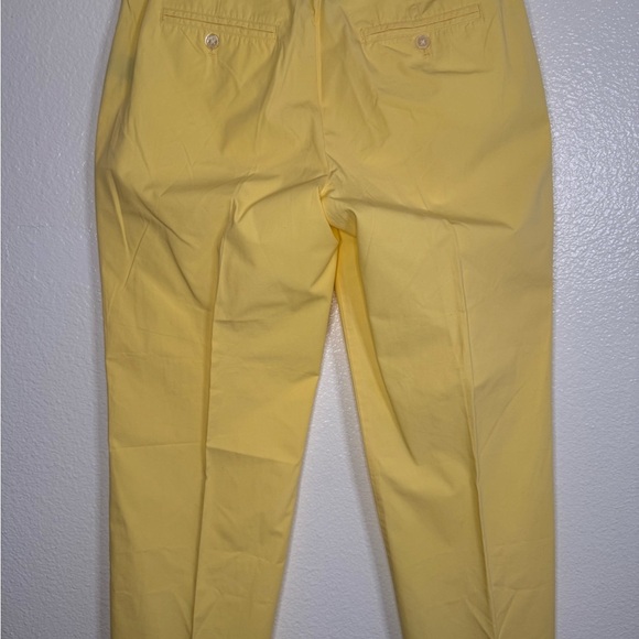 POLO RALPH LAUREN Women Yellow Stretch Straight Fit Washed Pants size 8. - Picture 3 of 8
